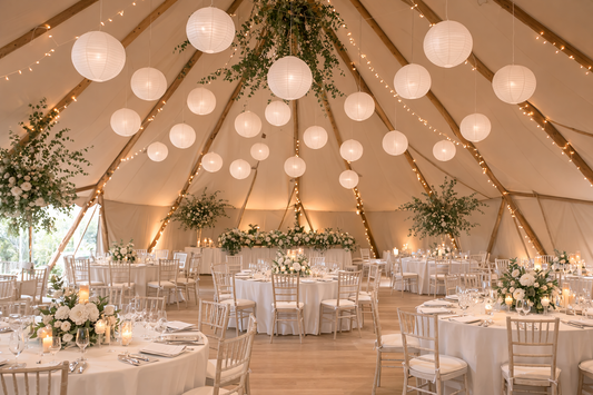 Cream/Ivory Paper Lantern Packs