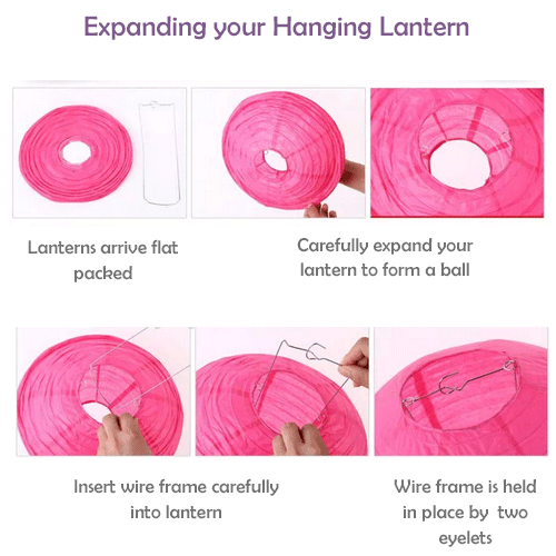 How To Put Up Your Paper and Nylon Lanterns