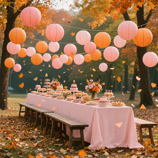 Orange Paper Hanging Lantern
