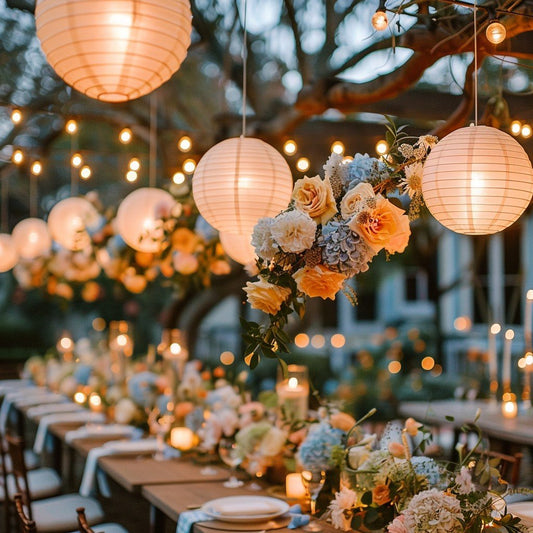 Rose Gold Paper Hanging Lantern
