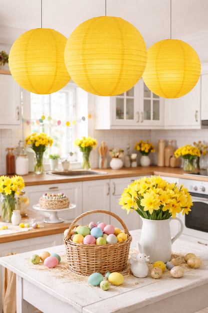 Yellow Paper Hanging Lantern