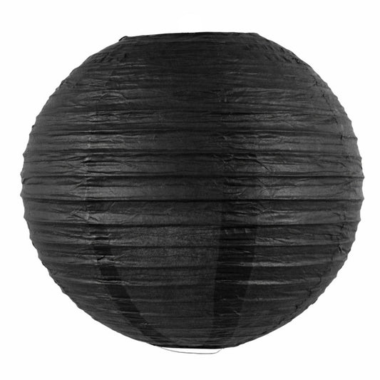 black paper lantern
