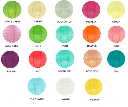 Choose your own paper lantern pack for decorating weddings and parties