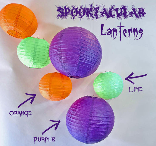 Decorate with Halloween paper lanterns