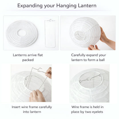 White Paper Lantern Packs
