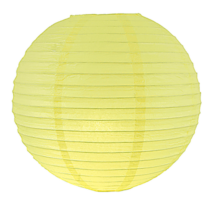 Yellow paper lantern on a white background