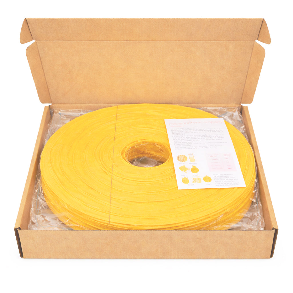 Lemon Yellow Paper Hanging Lantern