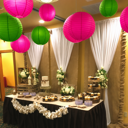 Lime Green Paper Hanging Lantern