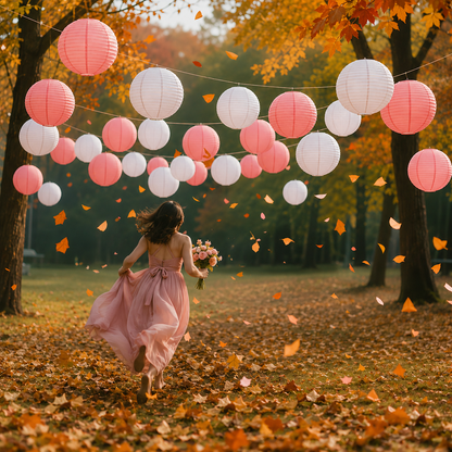 Pink Paper Hanging Lantern