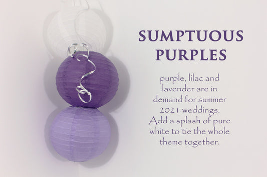 Purple Paper Hanging Lantern